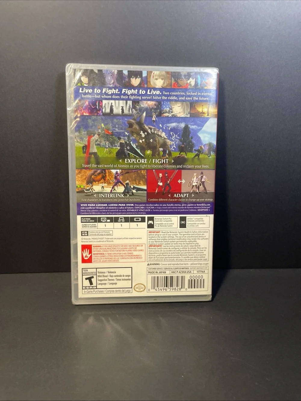 Nintendo Xenoblade Chronicles 3 - Blue/Green Case sealed